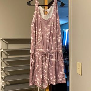 NWOT Amazon tye dye romper with pockets